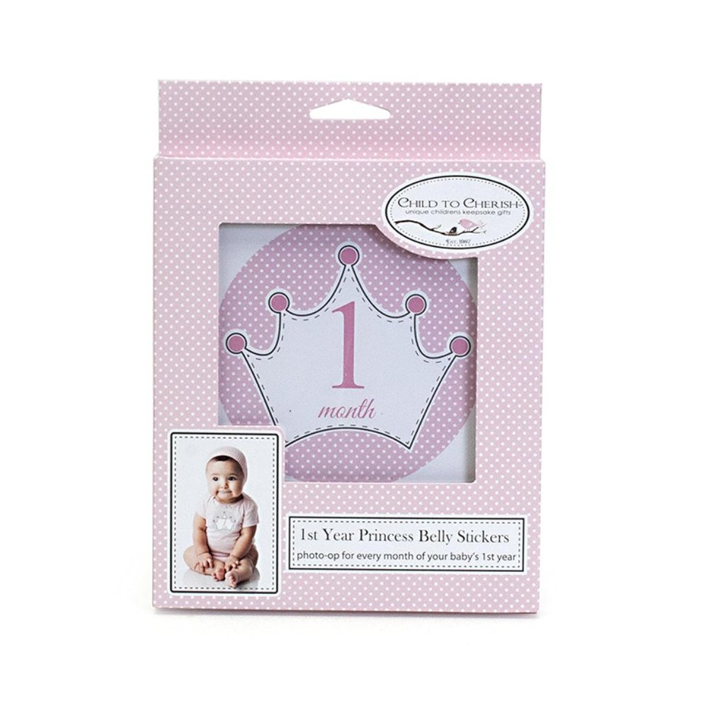 Child to Cherish Baby Monthly Milestone Stickers, Princess